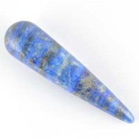 Lapis Lazuli Teardrop Wand Carving
