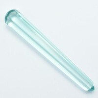 Light Blue Obsidian Tapered Wand Carving