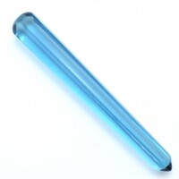 Dark Blue Obsidian Tapered Wand Carving