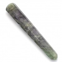 Rainbow Fluorite Tapered Wand Carving